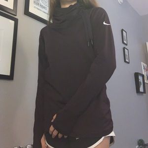 NIKE DRI-FIT SCRUNCH NECK PULLOVER